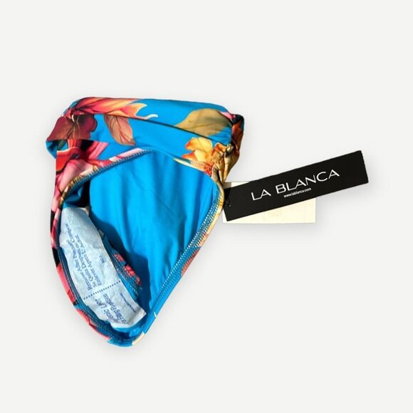 NWT La Blanca Women's Bikini Hipster Bottom 2 NEW Swim Floral Hawaiian Printed - Picture 6 of 6